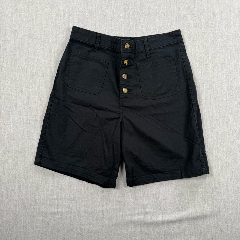 Lee Relaxed Fit High-Rise Black Shorts